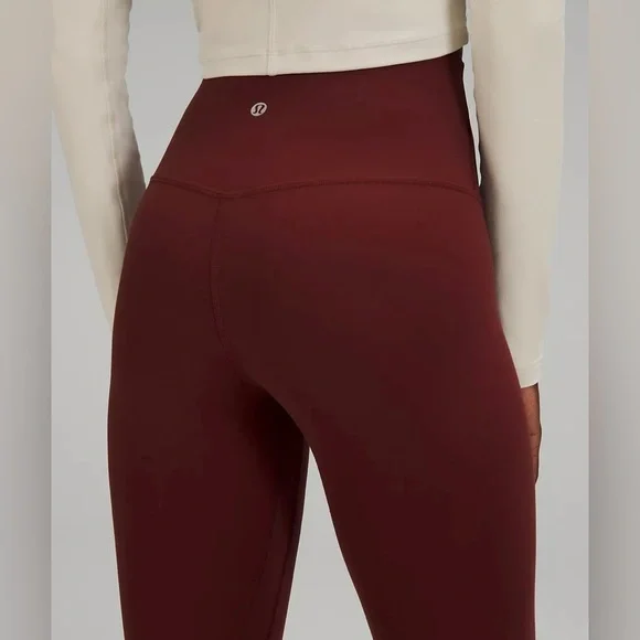 Lululemon Align HR leggings 28” Red Merlot - Picture 6 of 7